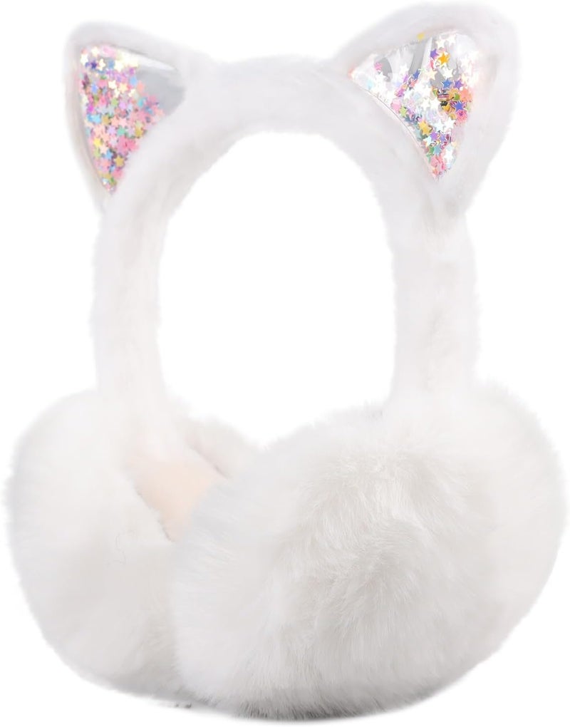 Pesaat Fluffy Ear Muff for Women Plush Earmuffs Kids Winter Earmuffs Girls Boys Cold Weather Ear Warmer - Image 2